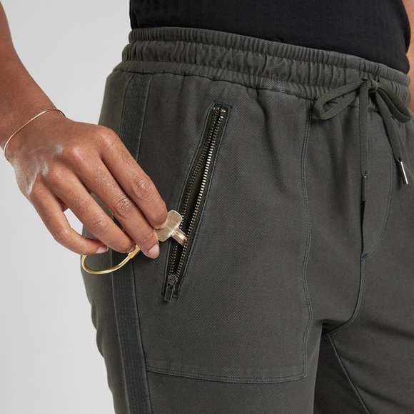 Athleta • Farallon jogger pant Cyprus green grey zipper cuff drawstring waist - Picture 8 of 13